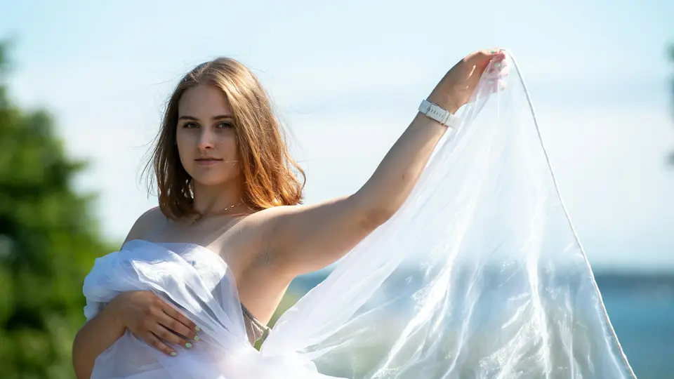 Flying dress photoshoot — 2